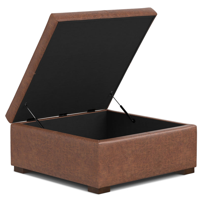 Gabbie - Coffee Table Upholstered Storage Ottoman - R&R Furniture Gallery (Fountain Valley, CA)