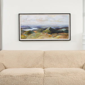 Above The Lakes - Framed Landscape Print - Gray