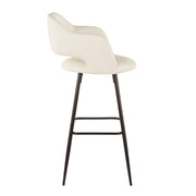 Pair of Lumi Source Margarite contemporary barstools set featuring sleek design and modern style with cushioned seats.