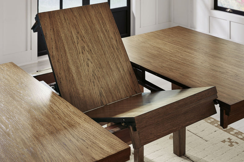 Urbinforte - Counter Height Dining Extension Table - Light Brown - R&R Furniture Gallery (Fountain Valley, CA)