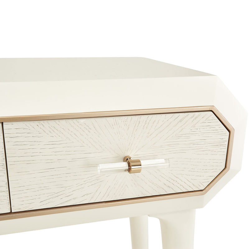 La Rachelle - Console Table - Champagne - R&R Furniture Gallery (Fountain Valley, CA)