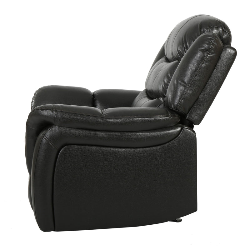 Classic Design Recliner, Upholstery Recliner, Glider Recliner - Black Berry - R&R Furniture Gallery (Fountain Valley, CA)