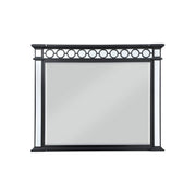 Varian II - Mirror - Mirrored, Black & Sliver - R&R Furniture Gallery (Fountain Valley, CA)