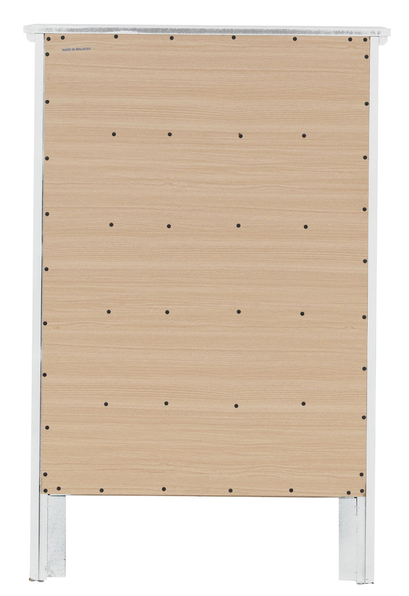 Glory Furniture Primo accent chest with a sleek wooden finish and metal hardware, ideal for storage and decorative use.