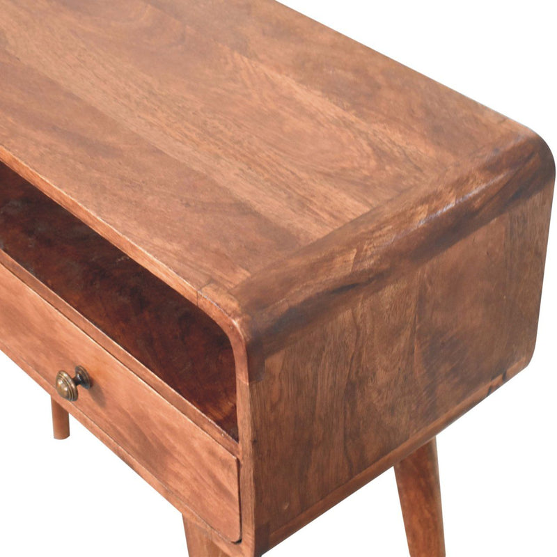 Solid Wood Curved Console Table - R&R Furniture Gallery (Fountain Valley, CA)
