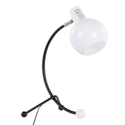 Lumi Source Eileen contemporary black and white task table lamp with adjustable arm on a desk