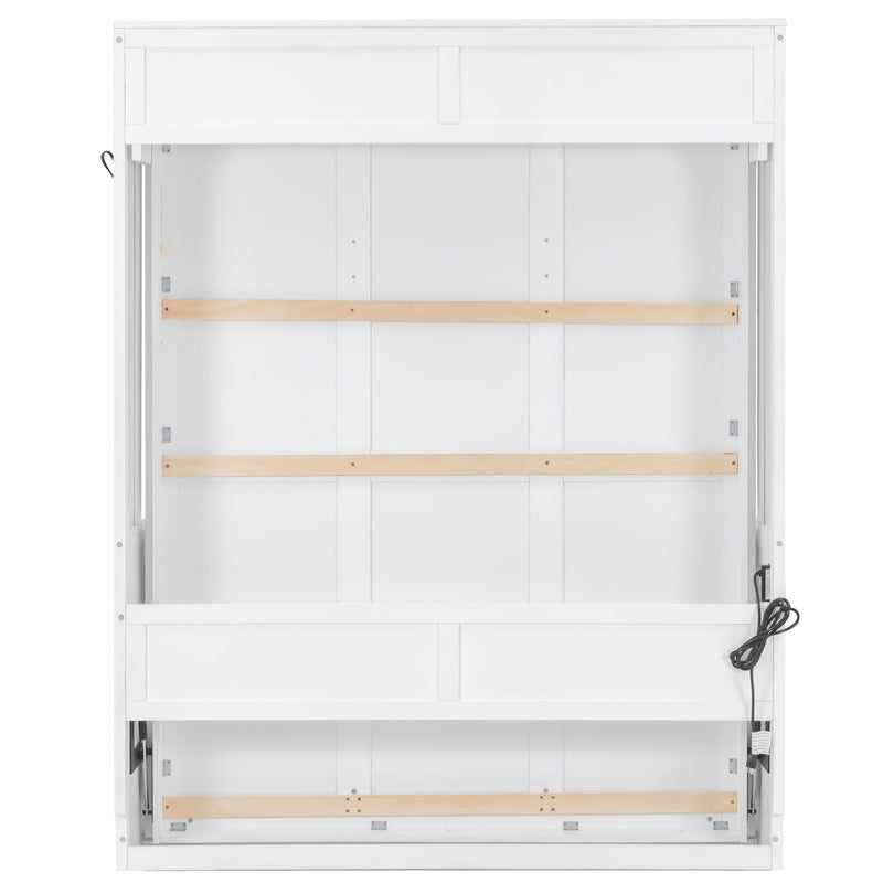 Murphy Bed With Desk, LED Lights & USB Charging Station - R&R Furniture Gallery (Fountain Valley, CA)