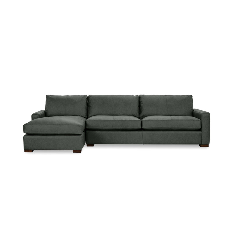 Classic Home Coburn chaise sofa, stationary sectional with plush cushions and modern design, perfect for living room comfort.