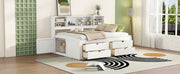 Daybed With 2 Bedside Cabinets, Upper Shelves And 4 Drawers - R&R Furniture Gallery (Fountain Valley, CA)