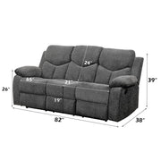 Kalen - Motion Sofa - Gray Chenille - R&R Furniture Gallery (Fountain Valley, CA)