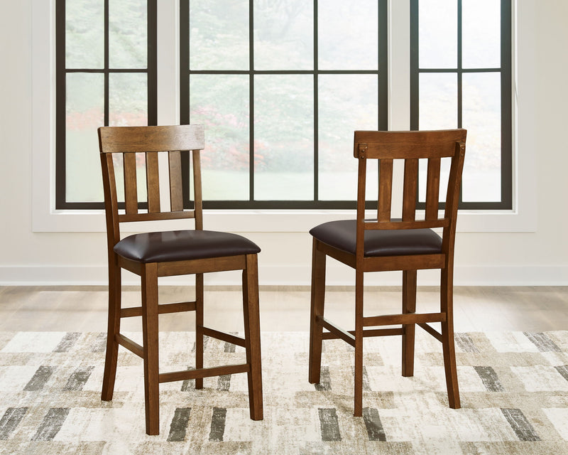 Ralene - Upholstered Barstool (Set of 2) - Medium Brown - R&R Furniture Gallery (Fountain Valley, CA)