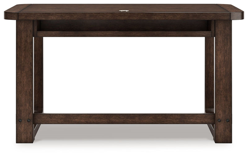 Breckington - Home Office Desk - Dark Brown - R&R Furniture Gallery (Fountain Valley, CA)