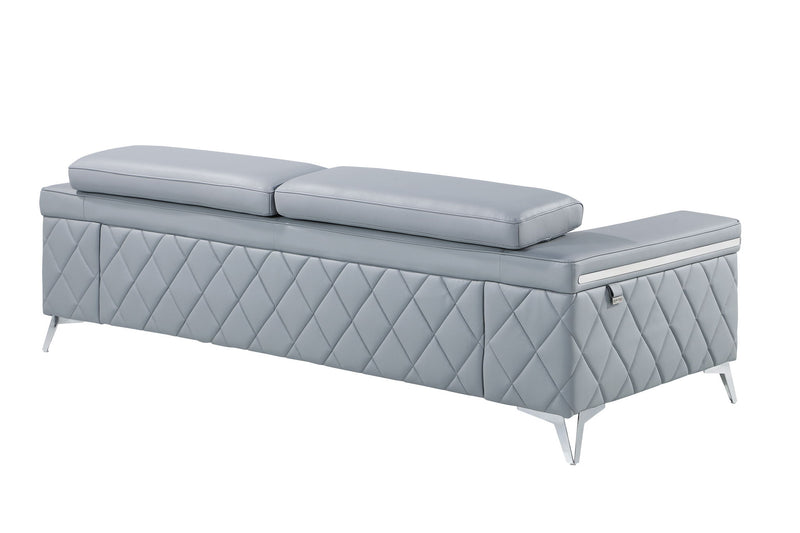 1140 - Top Grain Italian Leather Sofa - R&R Furniture Gallery (Fountain Valley, CA)
