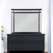 Varian II - Mirror - Mirrored, Black & Sliver - R&R Furniture Gallery (Fountain Valley, CA)