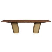 Jamonica - Dining Table - Brown / Gold - R&R Furniture Gallery (Fountain Valley, CA)
