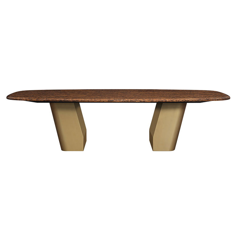 Jamonica - Dining Table - Brown / Gold - R&R Furniture Gallery (Fountain Valley, CA)