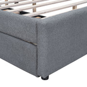 Upholstered Platform Bed With Trundle - R&R Furniture Gallery (Fountain Valley, CA)