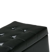 Cosmopolitan - Storage Ottoman - Midnight Black - R&R Furniture Gallery (Fountain Valley, CA)