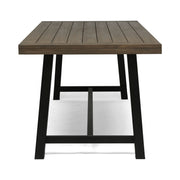 Outdoor Dining Table - Gray / Rustic Metal - R&R Furniture Gallery (Fountain Valley, CA)