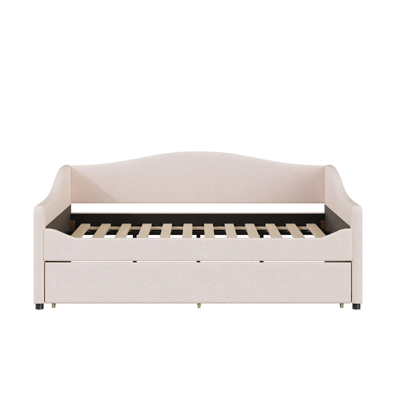 Upholstered Daybed With Light And Trundle - R&R Furniture Gallery (Fountain Valley, CA)