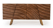 Finley Mid-Century Walnut & Gold Buffet