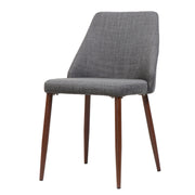 Modern Dining Chair With Iron Legs And Wood Finish - R&R Furniture Gallery (Fountain Valley, CA)