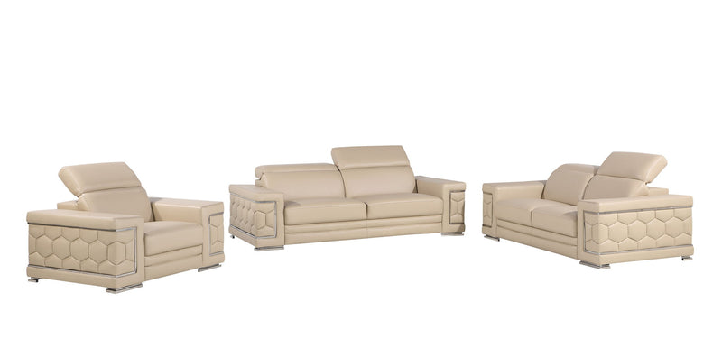 296 - Genuine Leather Living Room Set - R&R Furniture Gallery (Fountain Valley, CA)