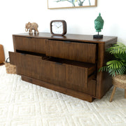 Lola - Dresser With 6 Drawers - Dark Brown - R&R Furniture Gallery (Fountain Valley, CA)