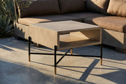 Walker Modern Concrete & Metal Nightstand — view 4