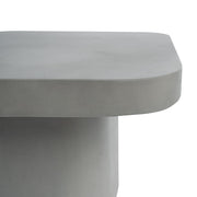 Flores Modern Grey Concrete End Table — view 2