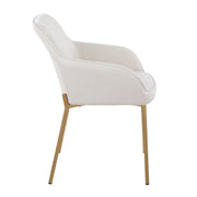Lumi Source Daniella contemporary dining chair set with sleek design and cushioned seats, perfect for modern dining rooms.