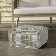Safford - Square Outdoor / Indoor Pouf - R&R Furniture Gallery (Fountain Valley, CA)