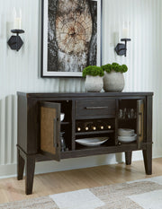 Galliden - Dining Room Server - Black - R&R Furniture Gallery (Fountain Valley, CA)