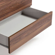 Palermo - Modern Italian Faux Concrete & Walnut Dresser — view 3