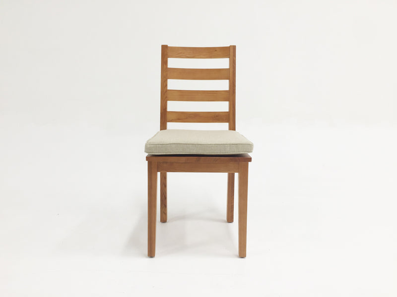 Lance Modern Ash Wood Dining Chair w/ Cushion (Set of 2)