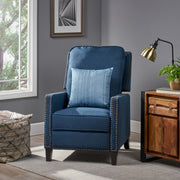 Contemporary Wide Manual Standard Recliner - R&R Furniture Gallery (Fountain Valley, CA)