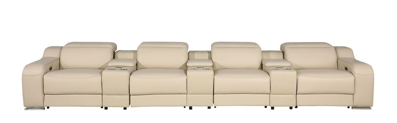 1116 - 7-Piece Modular Power Reclining Sofa In With 4 Power Recliners & Power Headrests