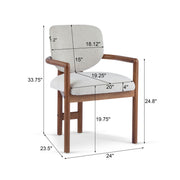 Upholstered Arm Dining Chairs (Set of 2) - R&R Furniture Gallery (Fountain Valley, CA)