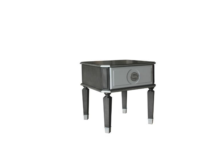 House Beatrice - End Table - Charcoal & Light Gray - R&R Furniture Gallery (Fountain Valley, CA)