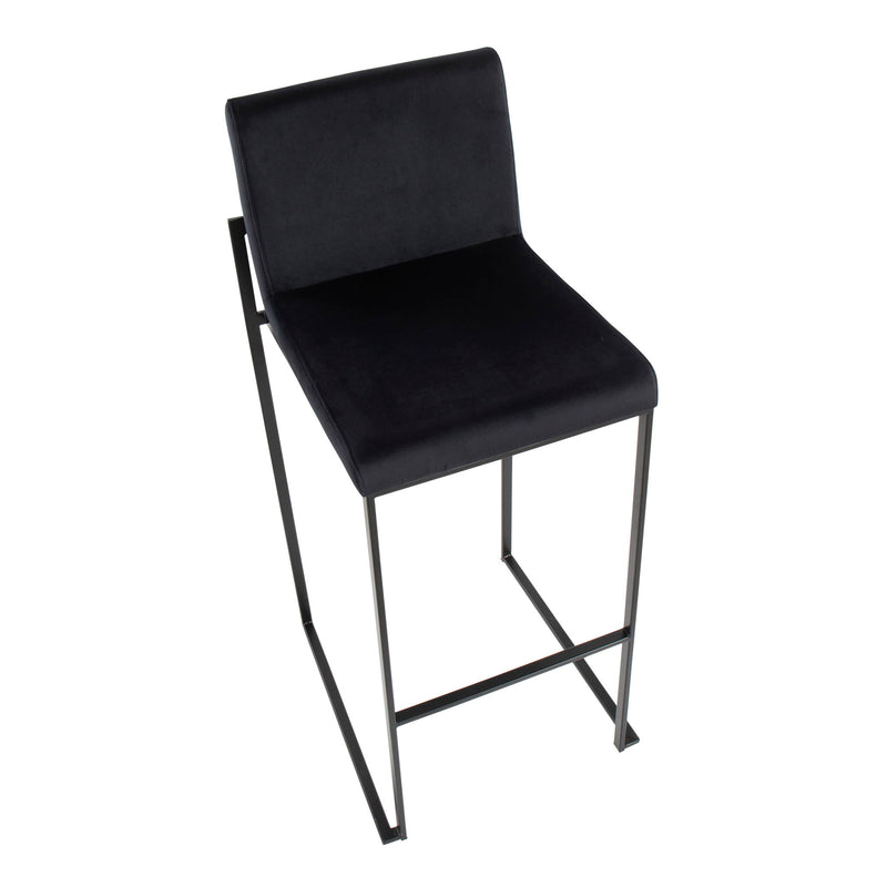 Lumi Source Fuji high back barstool from contemporary stool set with elegant design and sleek modern finish.