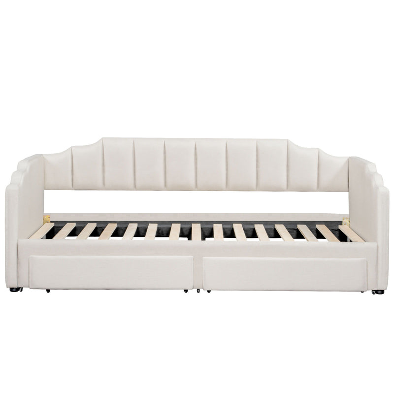 Extendable Daybed With LED Light And 2 Storage Drawers - R&R Furniture Gallery (Fountain Valley, CA)