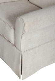 Searcy - Swivel Glider Accent Chair - Quartz - R&R Furniture Gallery (Fountain Valley, CA)
