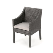 Outdoor Rattan Dining Chair With Straight Legs And Sloped Arms (Sey of 2) - R&R Furniture Gallery (Fountain Valley, CA)