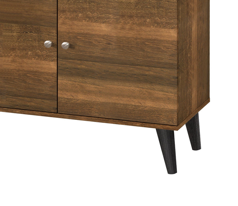 Amidon - TV Stand, With 2 Storage Shelves And 1 Cabinet - R&R Furniture Gallery (Fountain Valley, CA)