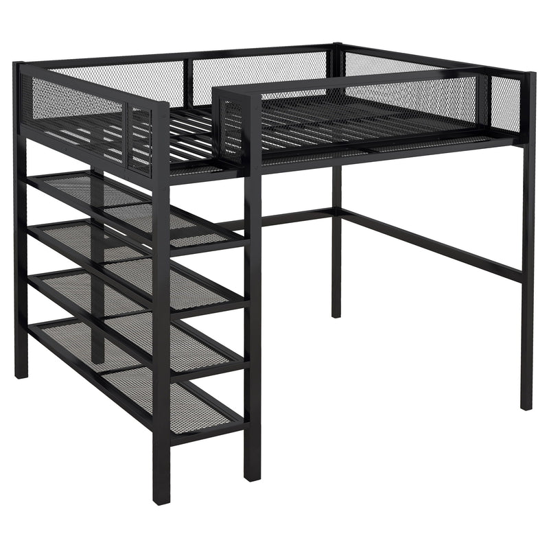 Loft Bed With 4 Tier Shelves And Storage - R&R Furniture Gallery (Fountain Valley, CA)