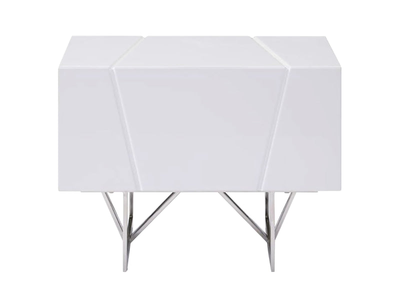 Chrysler Modern White Nightstand