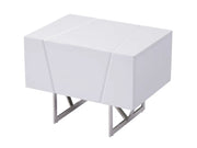 Chrysler Modern White Nightstand — view 2