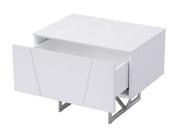 Chrysler Modern White Nightstand — view 3