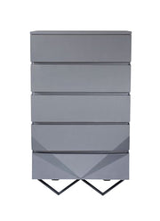Duke Modern Grey & Black Gun Chrome Chest