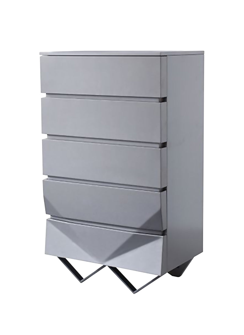 Duke Modern Grey & Black Gun Chrome Chest — view 2